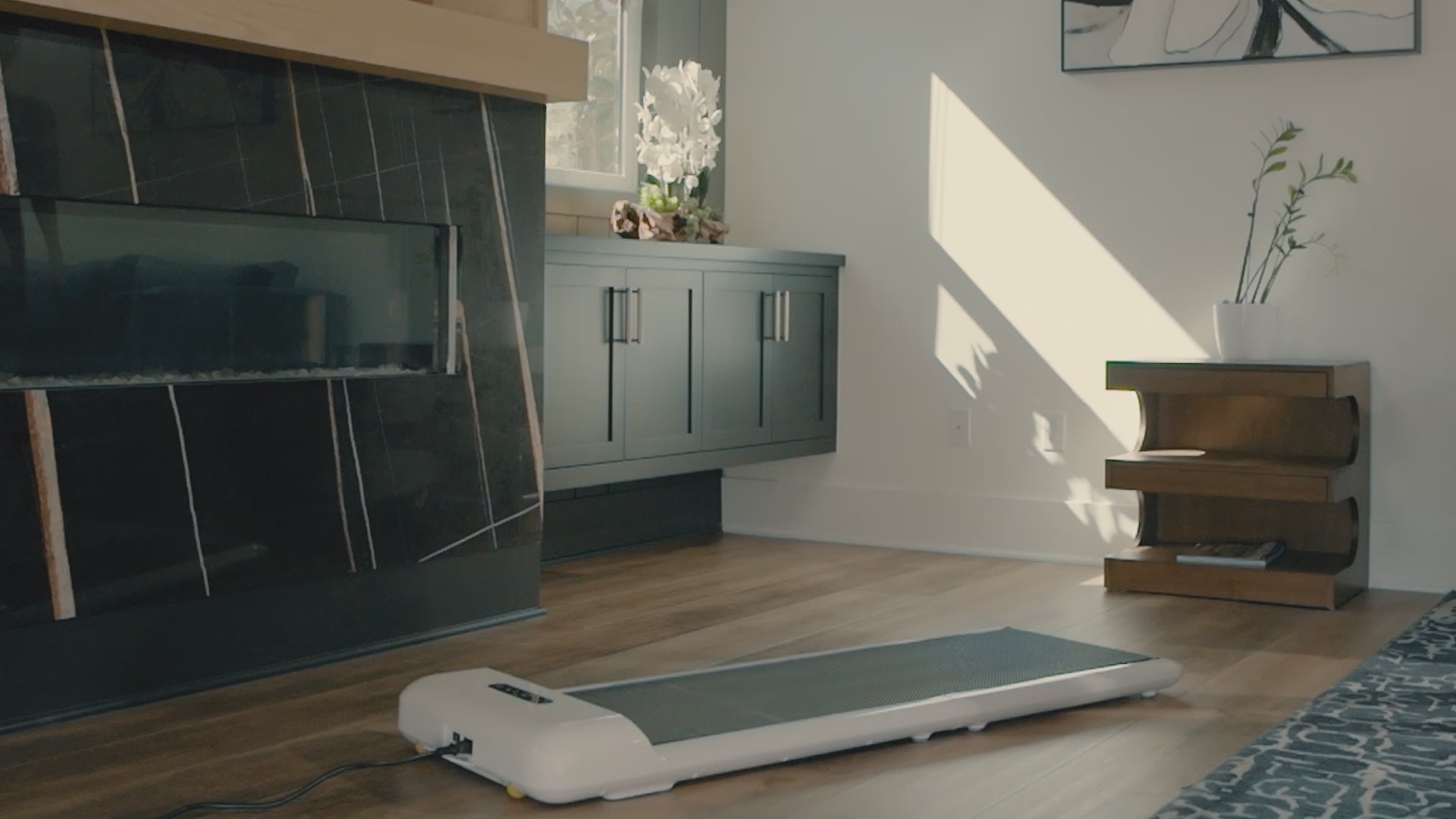 Load video: WalkingPad C2 Compact Foldable Treadmill - White